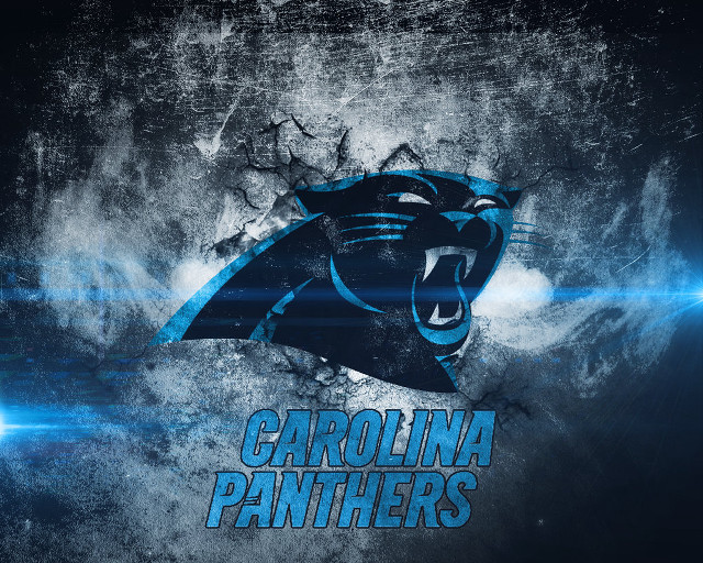 Carolina panther blue black background free wallpaper for desktop - medium preview image