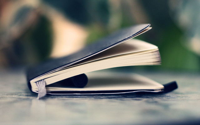 Book opened table blurry plant #2 free wallpaper for desktop - medium preview image