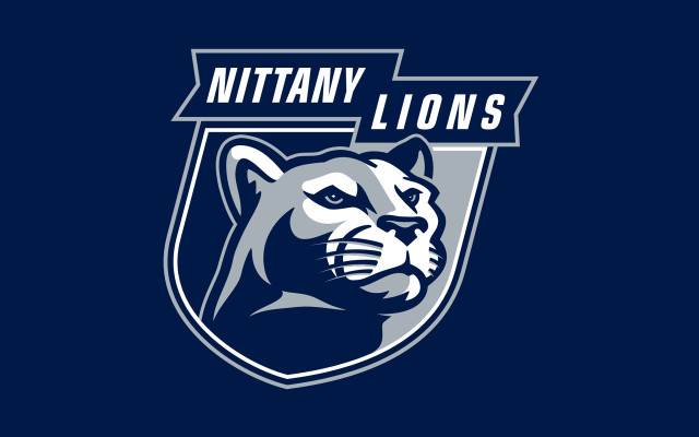 Blue white logo tiger face free wallpaper for desktop - medium preview image