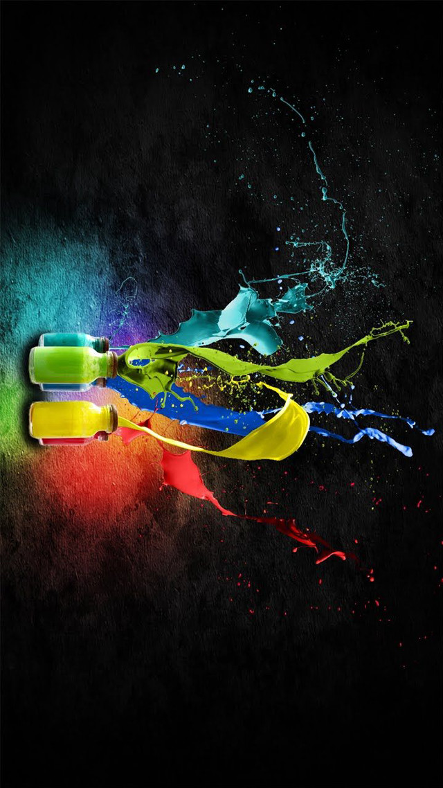 Colorful abstract skateboard black background #2 free wallpaper for mobile - medium preview image