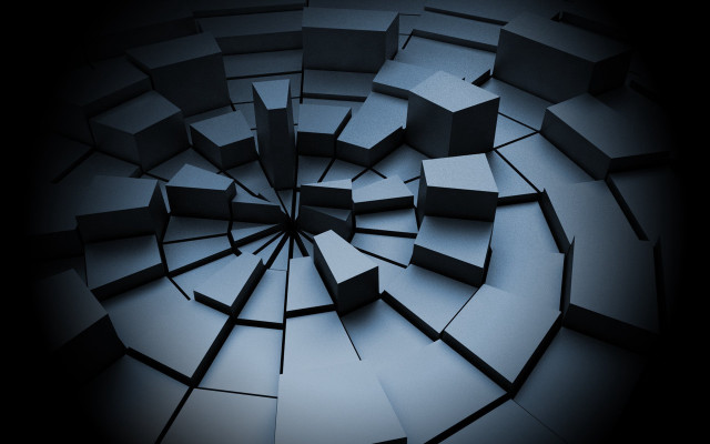 Circular object black white backgrounds free wallpaper for desktop - medium preview image