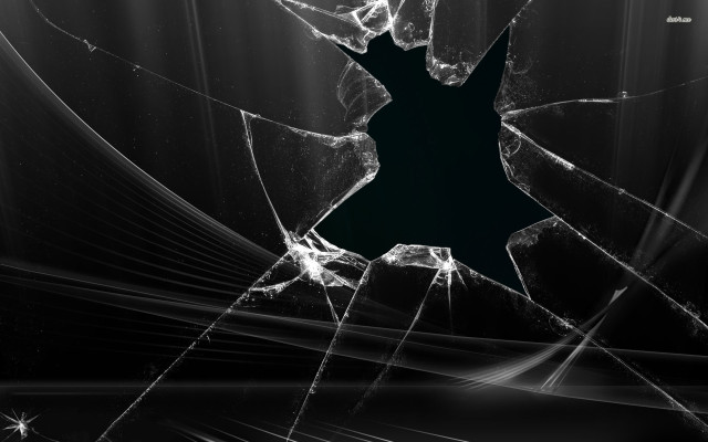 Broken glass window black background #3 free wallpaper for desktop - medium preview image