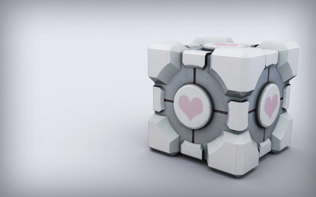 Cube heart hole cutout image free wallpaper for desktop - medium preview image