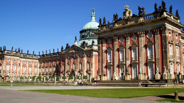 Large building tower clock green free wallpaper for desktop - medium preview image