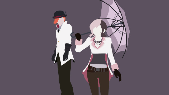 Couple people standing under umbrella free wallpaper for desktop - medium preview image