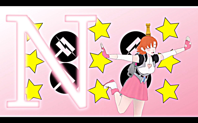 Girl dancing backpack stars night free wallpaper for desktop - medium preview image