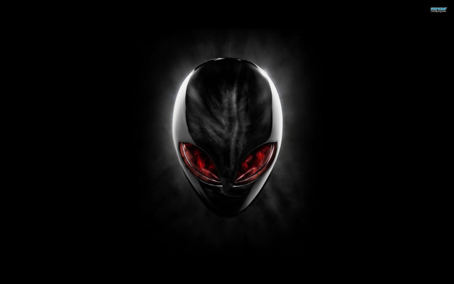 Black alien red eyes black free wallpaper for desktop - medium preview image