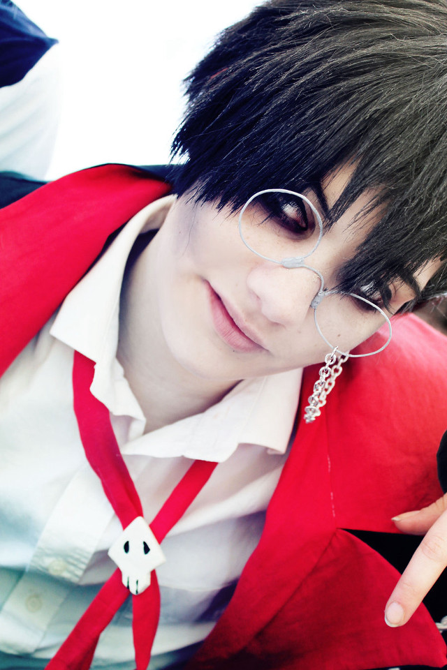 Man black hair glasses pointing free wallpaper for mobile - medium preview image