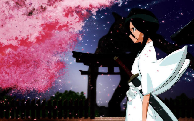 Woman white dress sword pink #3 free wallpaper for desktop - medium preview image