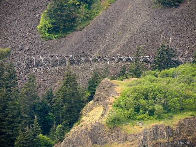 Train bridge hillside trees grass free wallpaper for desktop - medium preview image
