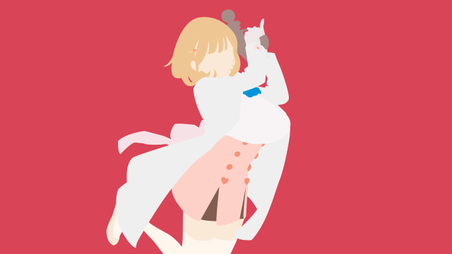 Woman white dress cat red #2 free wallpaper for desktop - medium preview image