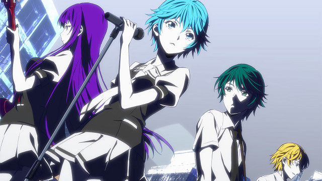 Colorful hair group microphone building free wallpaper for desktop - medium preview image