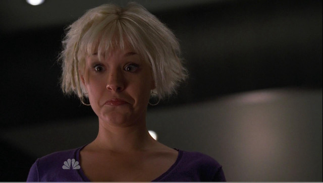 Surprised woman dark room ceiling free wallpaper for desktop - medium preview image