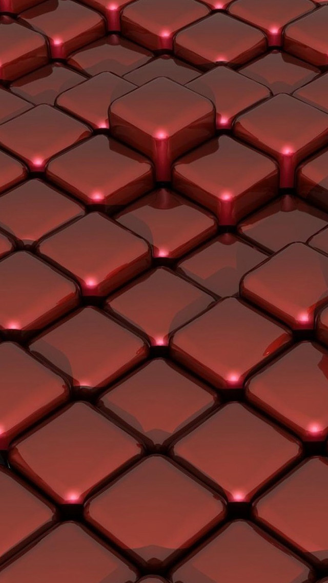 Red background square tiles red free wallpaper for mobile - medium preview image