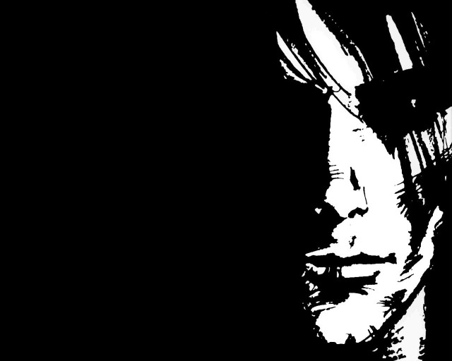 Man cigarette black white photo free wallpaper for desktop - medium preview image