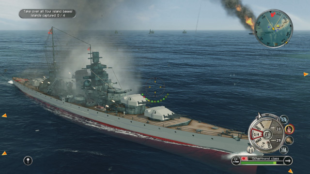 Battleship water clock side free wallpaper for desktop - medium preview image