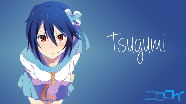 Anime girl blue hair tie #2 free wallpaper for desktop - medium preview image