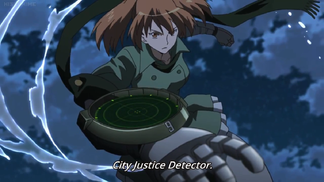 Girl longhair greencoat holding circle free wallpaper for desktop - medium preview image