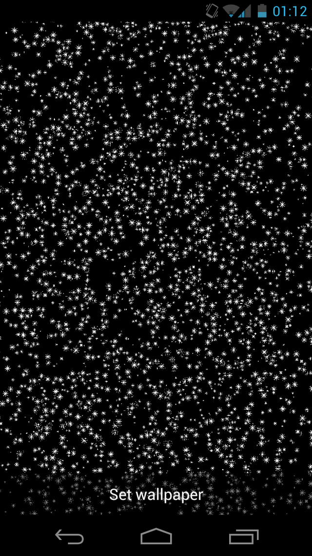 Black background white stars text free wallpaper for mobile - medium preview image