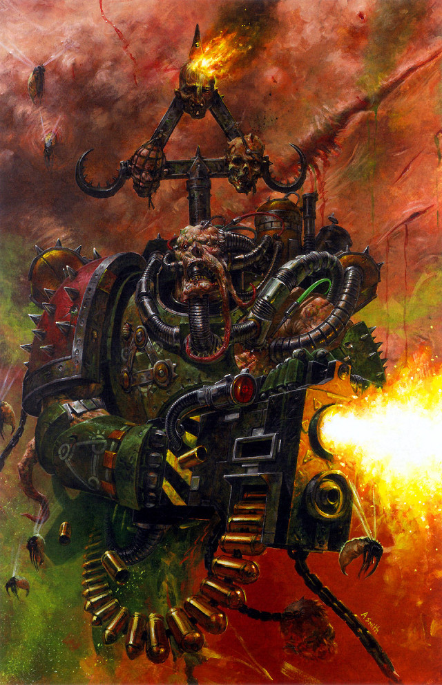 Warhammer fireball man gun painting free wallpaper for mobile - medium preview image