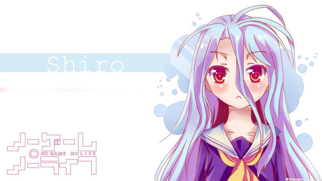 Blue haired anime girl purple free wallpaper for desktop - medium preview image