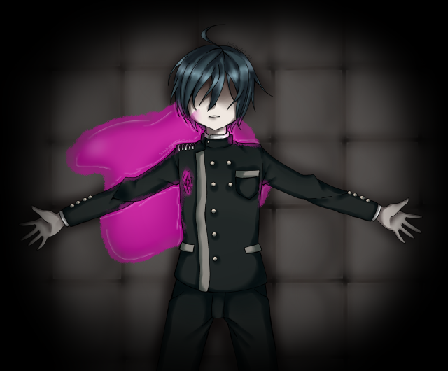 Man uniform arms outstretched black free wallpaper for desktop - medium preview image