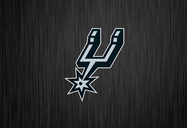 San antonio spurs logo black free wallpaper for desktop - medium preview image