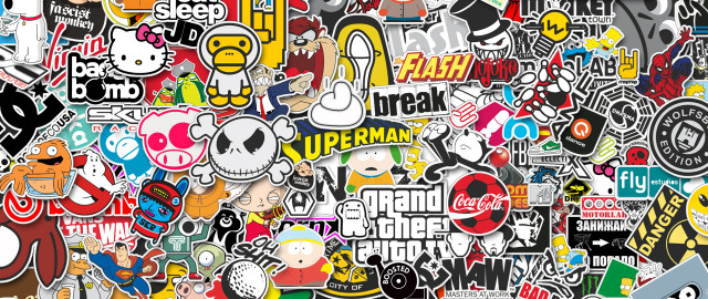 Stickers decals wall room collection #2 free wallpaper for desktop - medium preview image