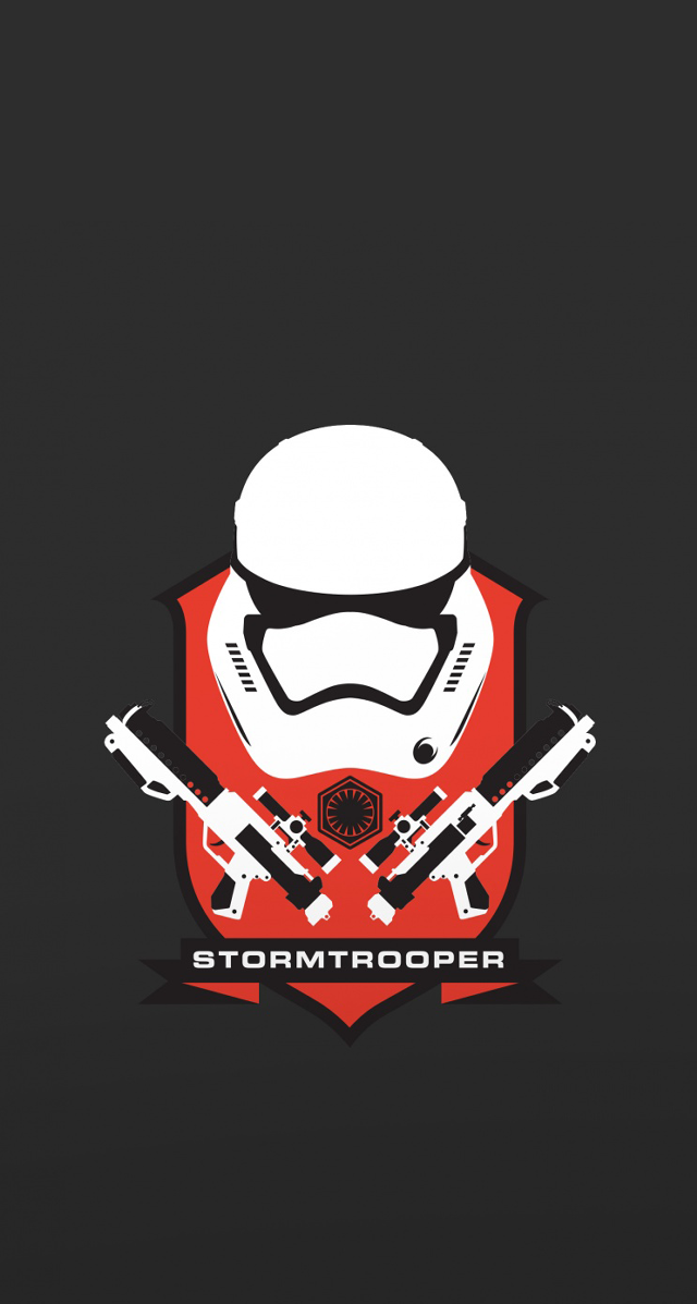 Stormtrooper guns black background red free wallpaper for mobile - medium preview image