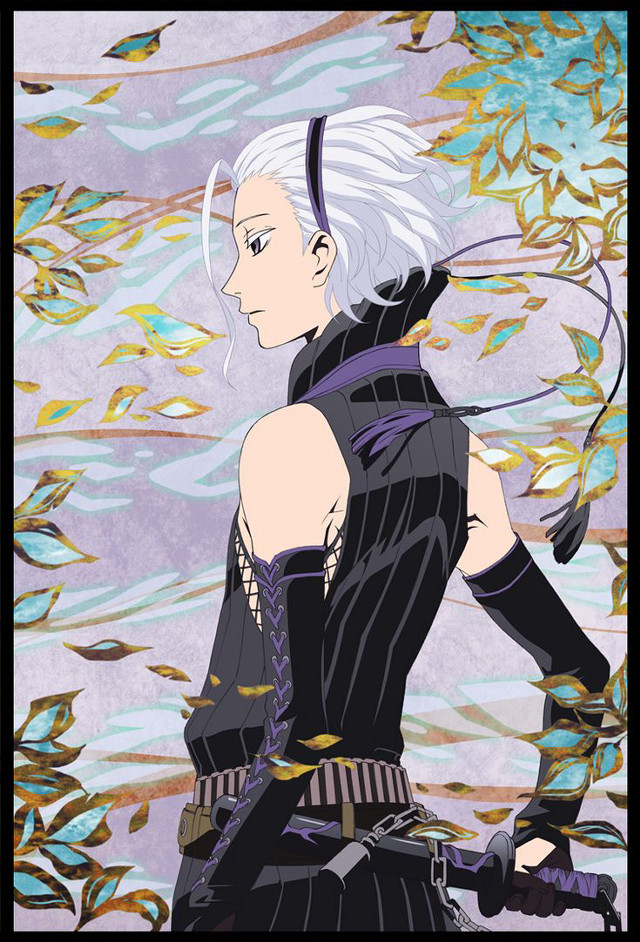 Woman white hair sword tree free wallpaper for mobile - medium preview image