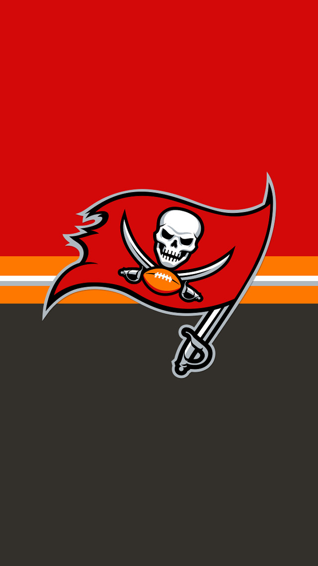 Tampa football team logo red free wallpaper for mobile - medium preview image