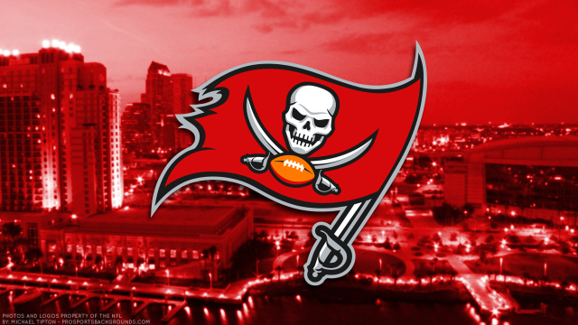 Tampa football logo city skyline free wallpaper for desktop - medium preview image