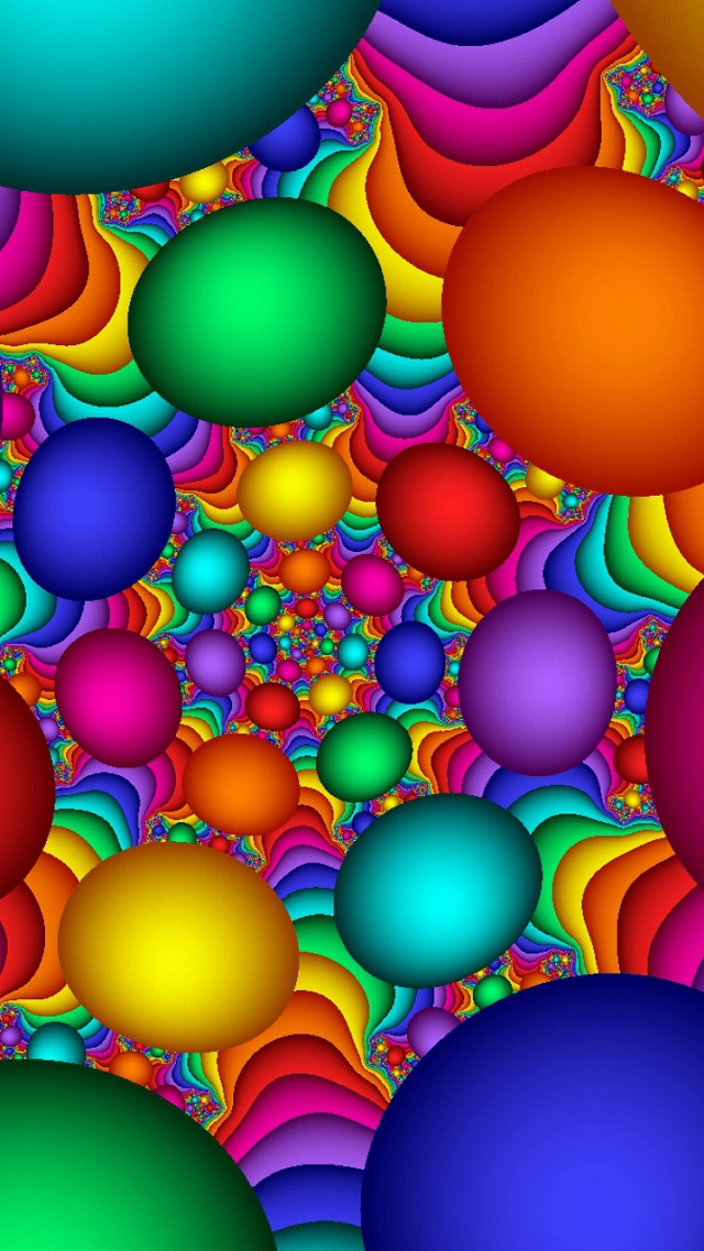 Colorful background balls different colors free wallpaper for mobile - medium preview image