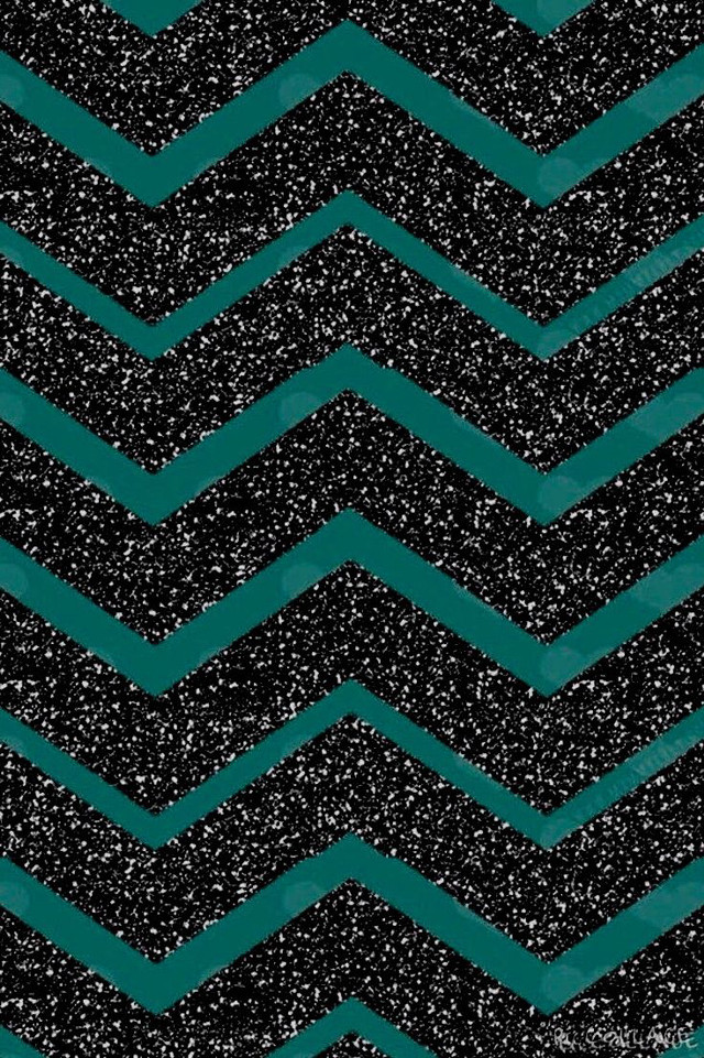 Black green chevron glitter pattern free wallpaper for mobile - medium preview image