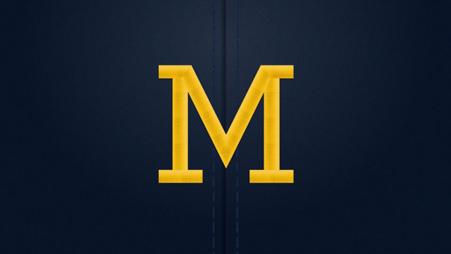Yellow m dark blue black free wallpaper for desktop - medium preview image