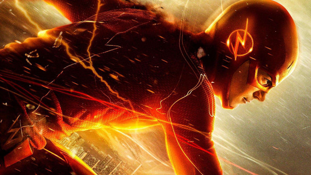 Flash running city flashverse movie free wallpaper for desktop - medium preview image