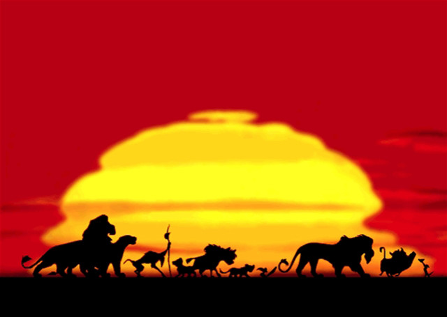 Animals walking field red sky free wallpaper for desktop - medium preview image