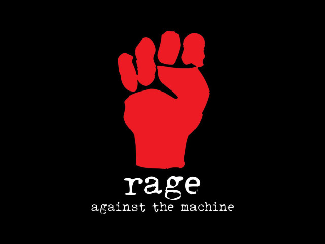 Red hand rage against the free wallpaper for desktop - medium preview image