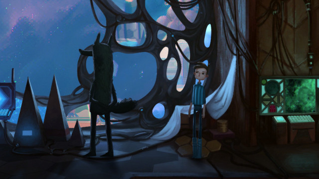 Man standing window sky background free wallpaper for desktop - medium preview image