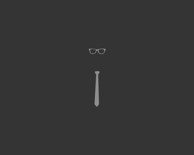 Tie glasses black white background #3 free wallpaper for desktop - medium preview image