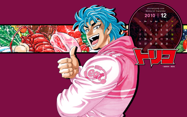 Bluehair pinkoutfit pointing calendar cartoon free wallpaper for desktop - medium preview image