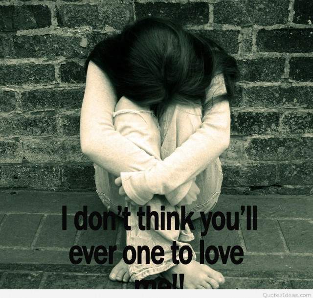 Woman sitting brick wall emotional free wallpaper for tablet - medium preview image