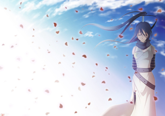 Woman white dress blue sky #2 free wallpaper for desktop - medium preview image