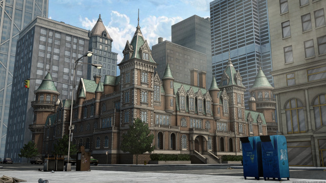 Large building clock tower city #4 free wallpaper for desktop - medium preview image