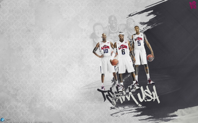 Basketball players wall black white free wallpaper for desktop - medium preview image