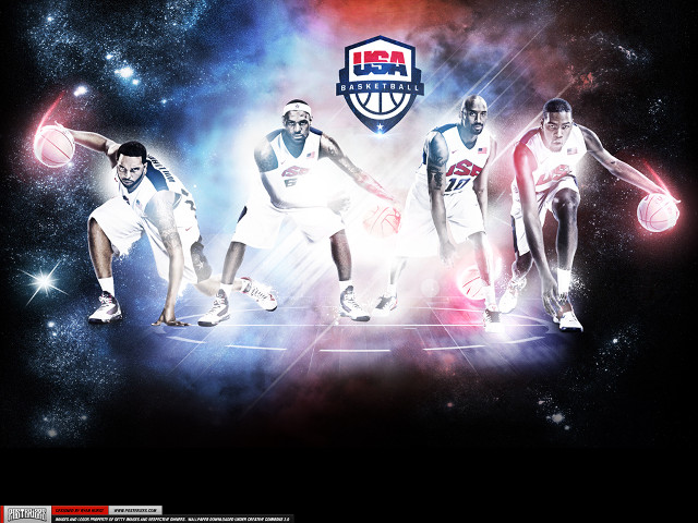 Basketball players space scene basketball free wallpaper for desktop - medium preview image
