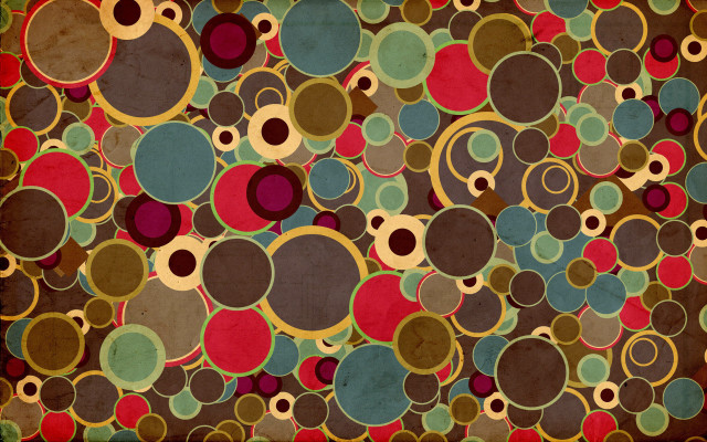 Colorful abstract background circles dots free wallpaper for desktop - medium preview image