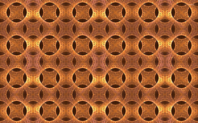 Intricate orange brown circles pattern free wallpaper for desktop - medium preview image
