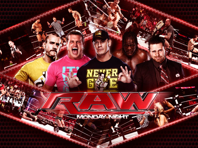 Wrestlers red background raw monday free wallpaper for desktop - medium preview image