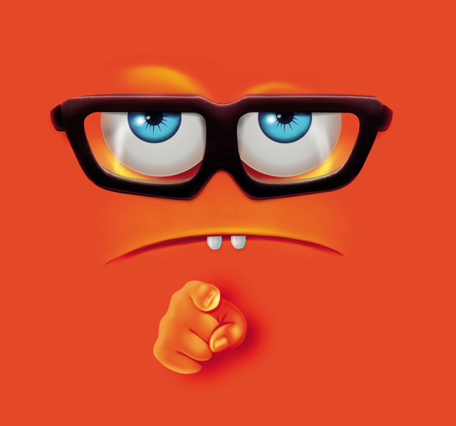 Cartoon character glasses frown face free wallpaper for tablet - medium preview image